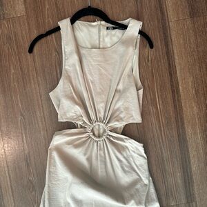Zara Tan Sleeveless Dress